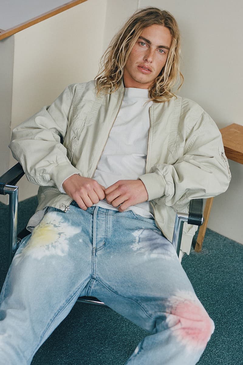 john elliott where the concrete meets the earth ss21 collection release info store list buying guide photos price tiger camo trench hand painted denim fleece edition one runner 