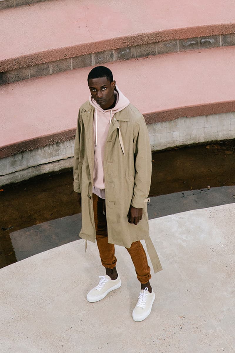 john elliott where the concrete meets the earth ss21 collection release info store list buying guide photos price tiger camo trench hand painted denim fleece edition one runner 