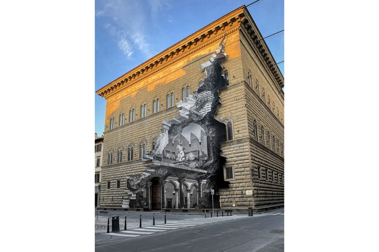 JR Wheat-Pastes Massive Collage on Facade of Shuttered Florence Museum