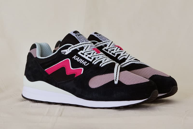 karhu monochrome legends pink details fusion 2.0 synchron classic legacy 96 release information black gray white