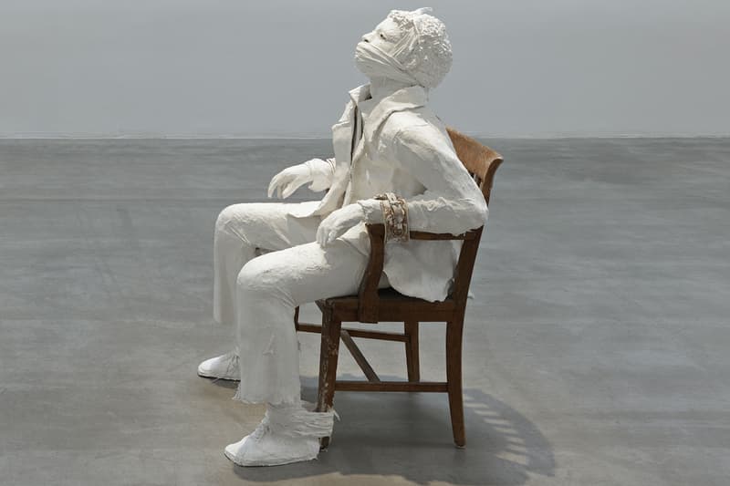Karon Davis Jeffrey Deitch Gallery Art Exhibit No Good Deed Goes Unpunished The Trial of the Chicago 7 Black Panther Bobby Seale Gagged New York NYC