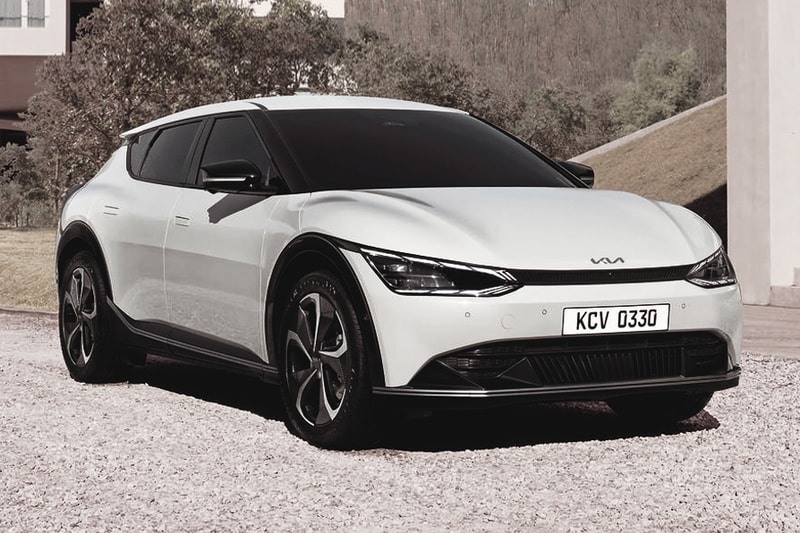 Kia EV6 All-Electric Crossover Unveiling Korean automotive manufacturer green environment clean energy sustainability