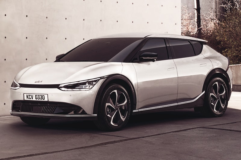 Kia EV6 All-Electric Crossover Unveiling Korean automotive manufacturer green environment clean energy sustainability