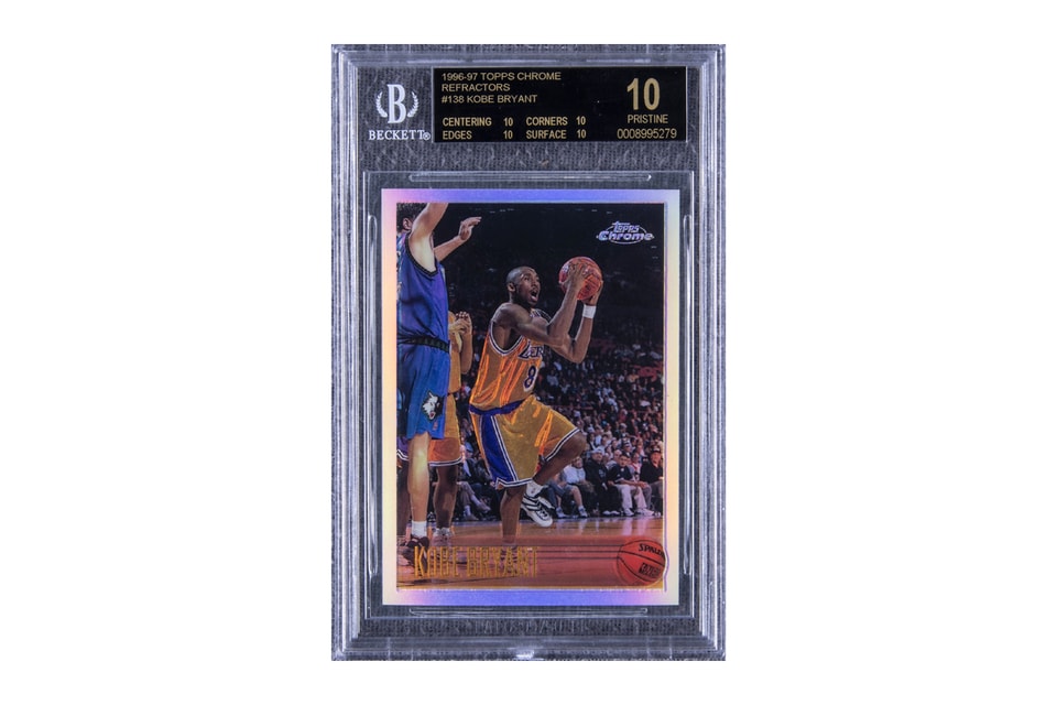 A few nice Kobe Bryant basketball cards are up for auction and