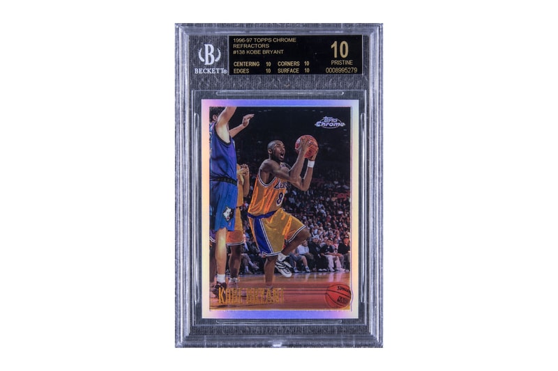 kobe bryant rare basketball cards signed card coming to market at SCP Auctions Rare Kobe Bryant trading card