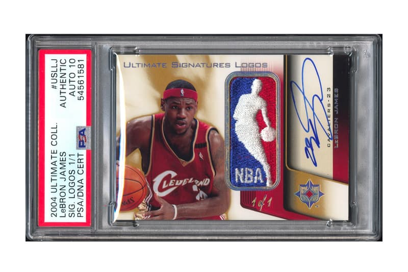 LeBron James 1/1 Signed Logoman Game Used Patch Card Goldin Auctions Trading Cards NBA Sports Cards Basketball Cards Los Angeles Lakers Cleveland Cavaliers