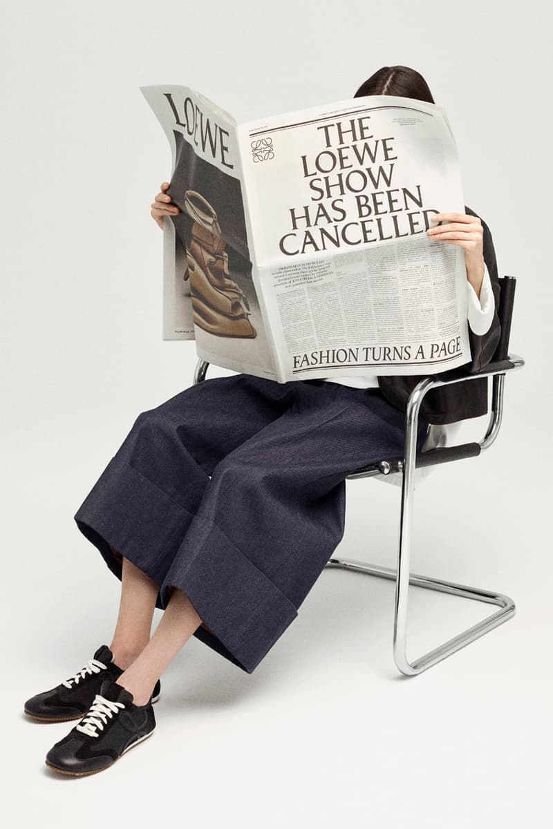 LOEWE Fall/Winter 2021 Womenswear Collection "A Show In The News" Livestream Runways Jonathan Anderson Danielle Steel The Affair