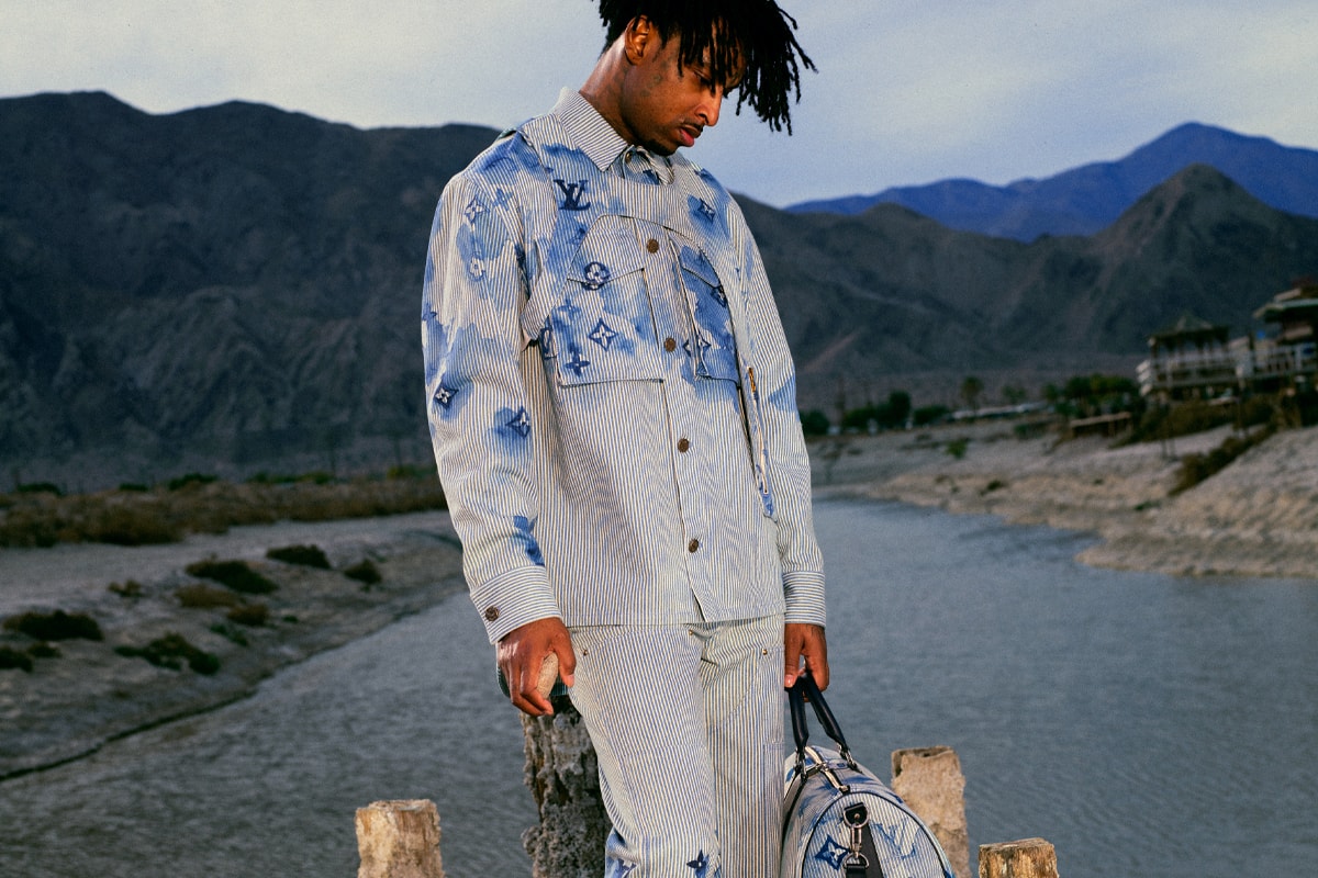 Louis Vuitton First Men's Spring/Summer Capsule Collection SS21 Spring Summer 2021 Virgil ABoh Japanese Denims Hawaiian Shorts and Shirts Venice Beach West Coast Ckaters ARtists 21 Savage 