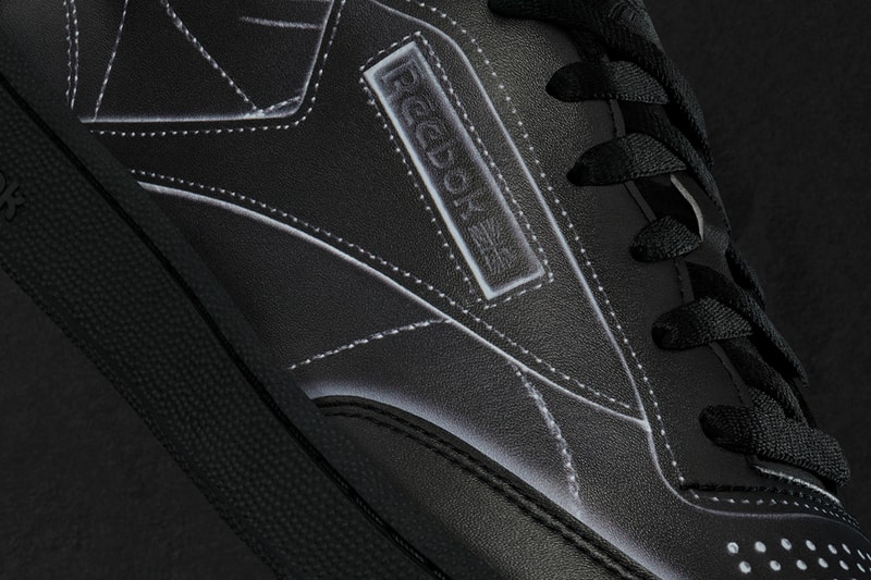 maison margiela reebok club trome l'oeil release details buy cop purchase white black leather collaboration