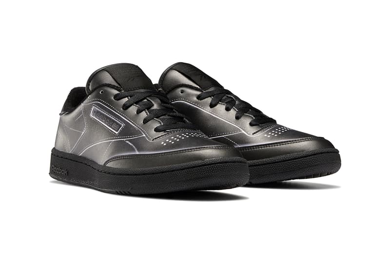 maison margiela reebok club trome l'oeil release details buy cop purchase white black leather collaboration