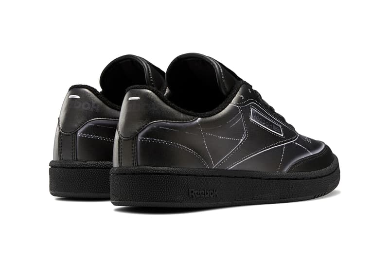 maison margiela reebok club trome l'oeil release details buy cop purchase white black leather collaboration