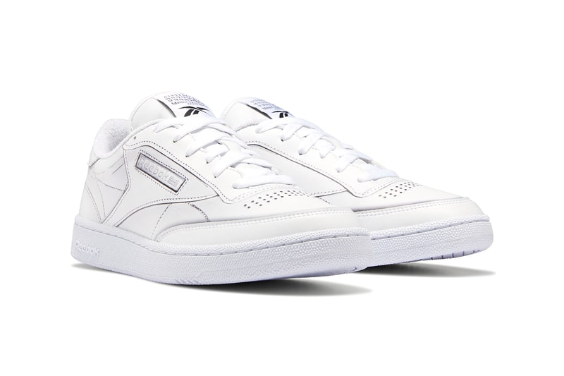 maison margiela reebok club trome l'oeil release details buy cop purchase white black leather collaboration