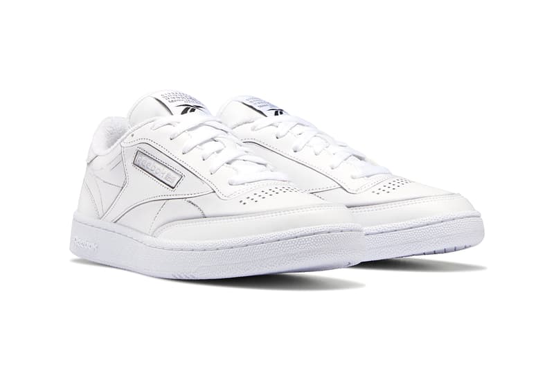 maison margiela reebok club trome l'oeil release details buy cop purchase white black leather collaboration