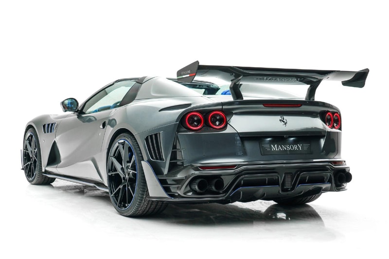 Mansory "Stallone" Ferrari 812 GTS Italian V12 Supercar Convertible Drop Top Superfast Stallion Tuned Custom Complete Vehicle Conversion Carbon Fiber Speed Power Performance Handling