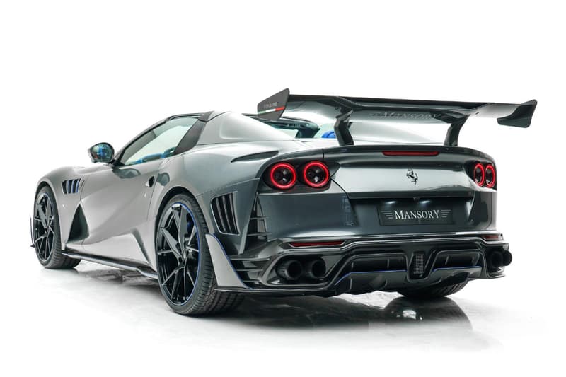 Mansory "Stallone" Ferrari 812 GTS Italian V12 Supercar Convertible Drop Top Superfast Stallion Tuned Custom Complete Vehicle Conversion Carbon Fiber Speed Power Performance Handling