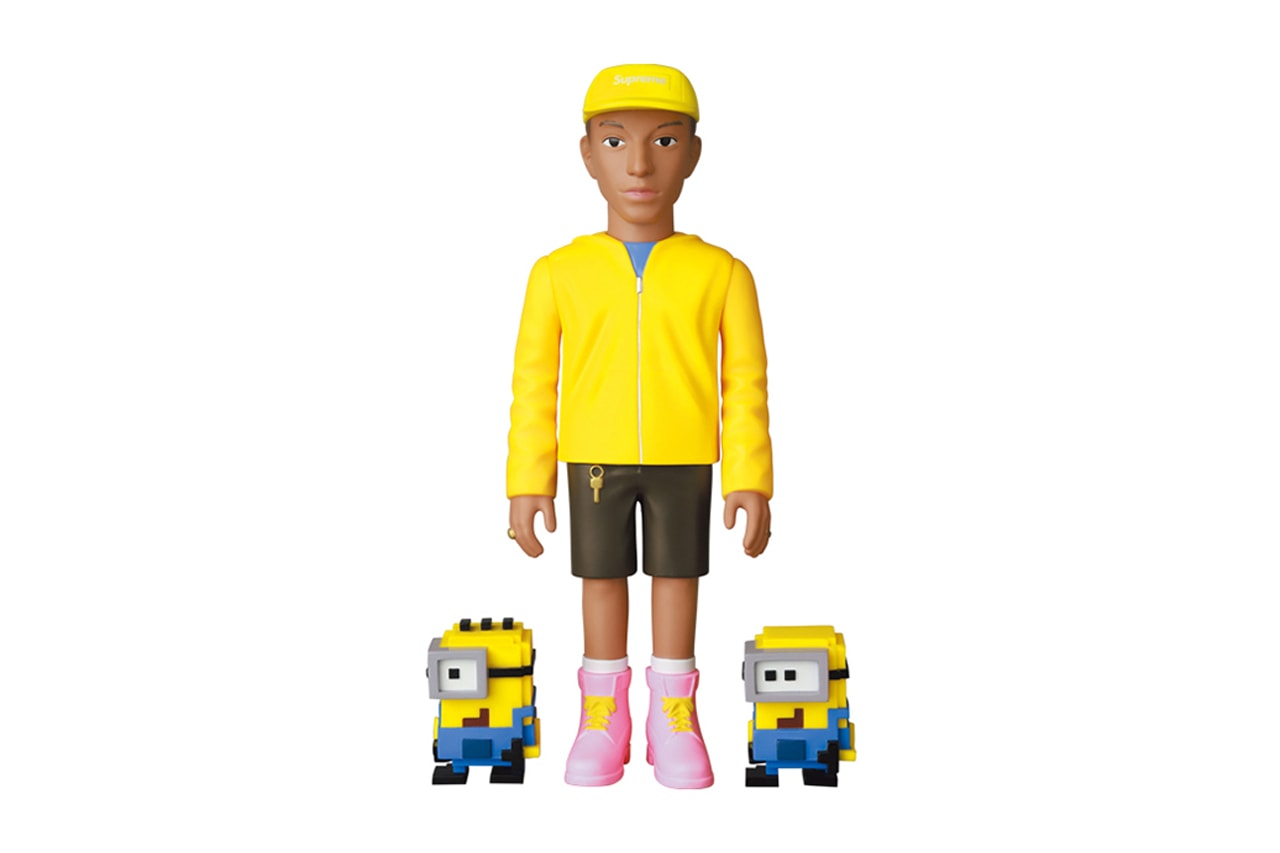 Medicom Toy VCD Pharrell The Minions figures toys collectibles accessories skateboard p raffle info