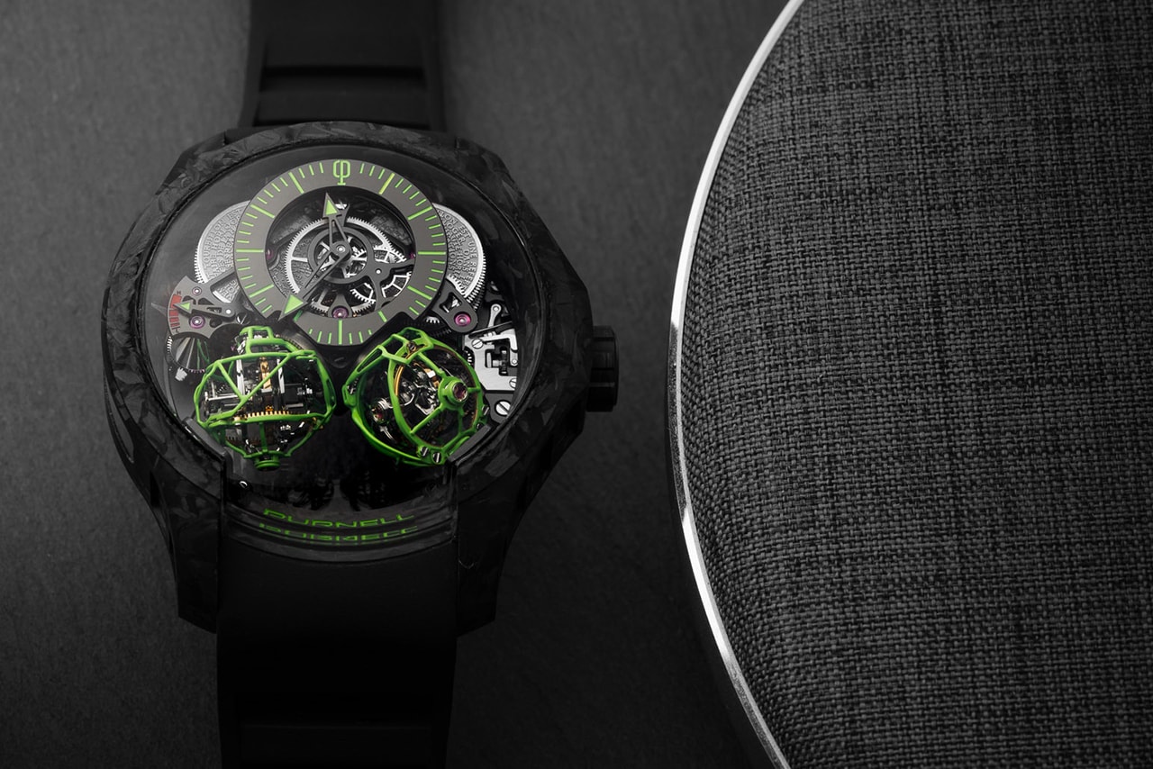 Meet the Purnell Escape II Forged Carbon the World's Fastest Twin Triple-Axis Tourbillon
