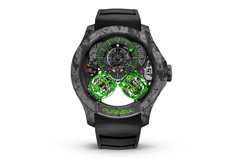 Meet the Purnell Escape II Forged Carbon the World's Fastest Twin Triple-Axis Tourbillon