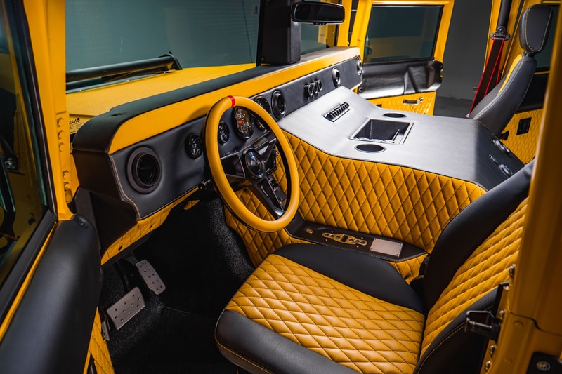 Mil-Spec Automotive Hummer H1 M1-R $412,000 USD 800 HP 1200lb-ft Torque Custom Tune Rework Restoration Tuned Limited Edition Commission Build Competition Yellow Off Road SUV Arnold Schwarzenegger 