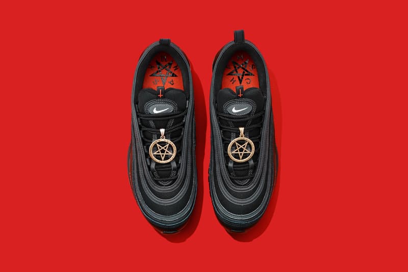 Lil Nas X x MSCHF Nike Air Max 97 "Satan Shoes" Real Human Blood 666 Drop Air Bag Unit Collaboration Unique Jesus Shoes AM97 Birkinstocks 60cc Ink Red Devil Release Information Price Expensive Designer Rare