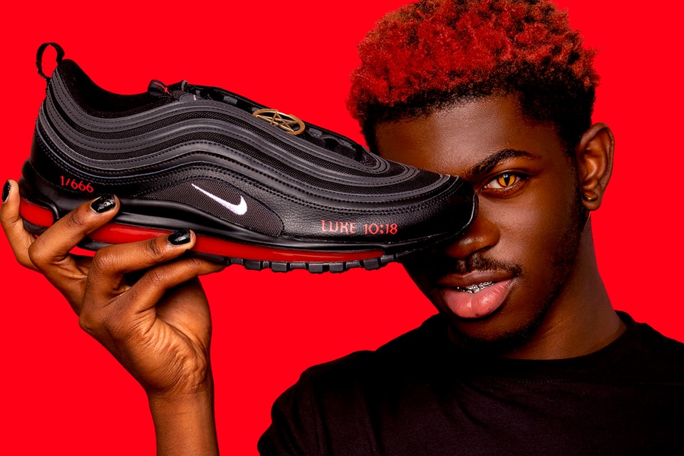 betreden mythologie ophouden MSCHF & Lil Nas X's Nike AM97 Contains Real Blood | Hypebeast