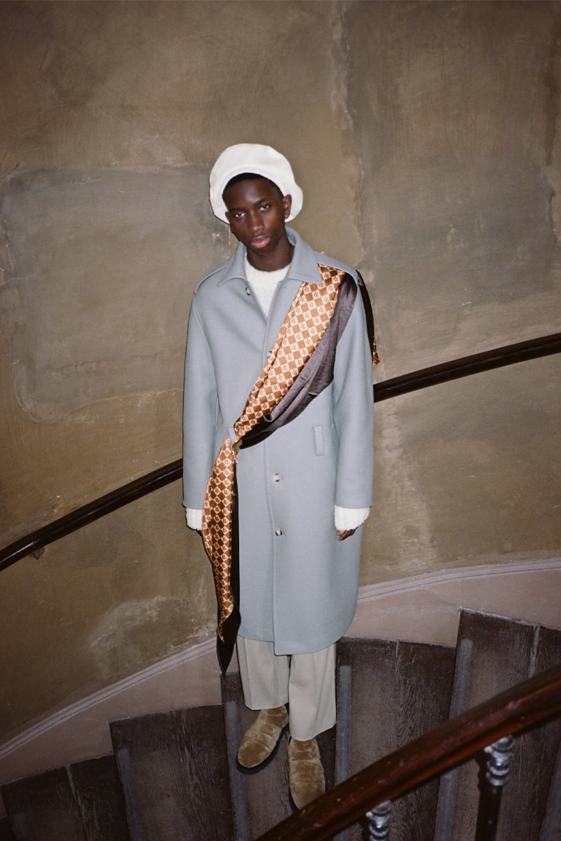 Nanushka Fall Winter 2021 Lookbook Presentation Forced Perspectives FW21 Sandra Sandor Responsible Luxury cratsmanship Material innovation surrealism optimisim optical illusion fantasy reality 