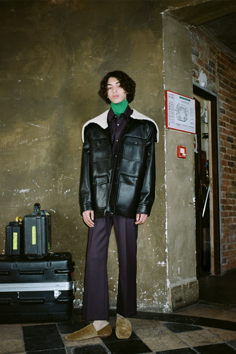 Nanushka Fall Winter 2021 Lookbook Presentation Forced Perspectives FW21 Sandra Sandor Responsible Luxury cratsmanship Material innovation surrealism optimisim optical illusion fantasy reality 