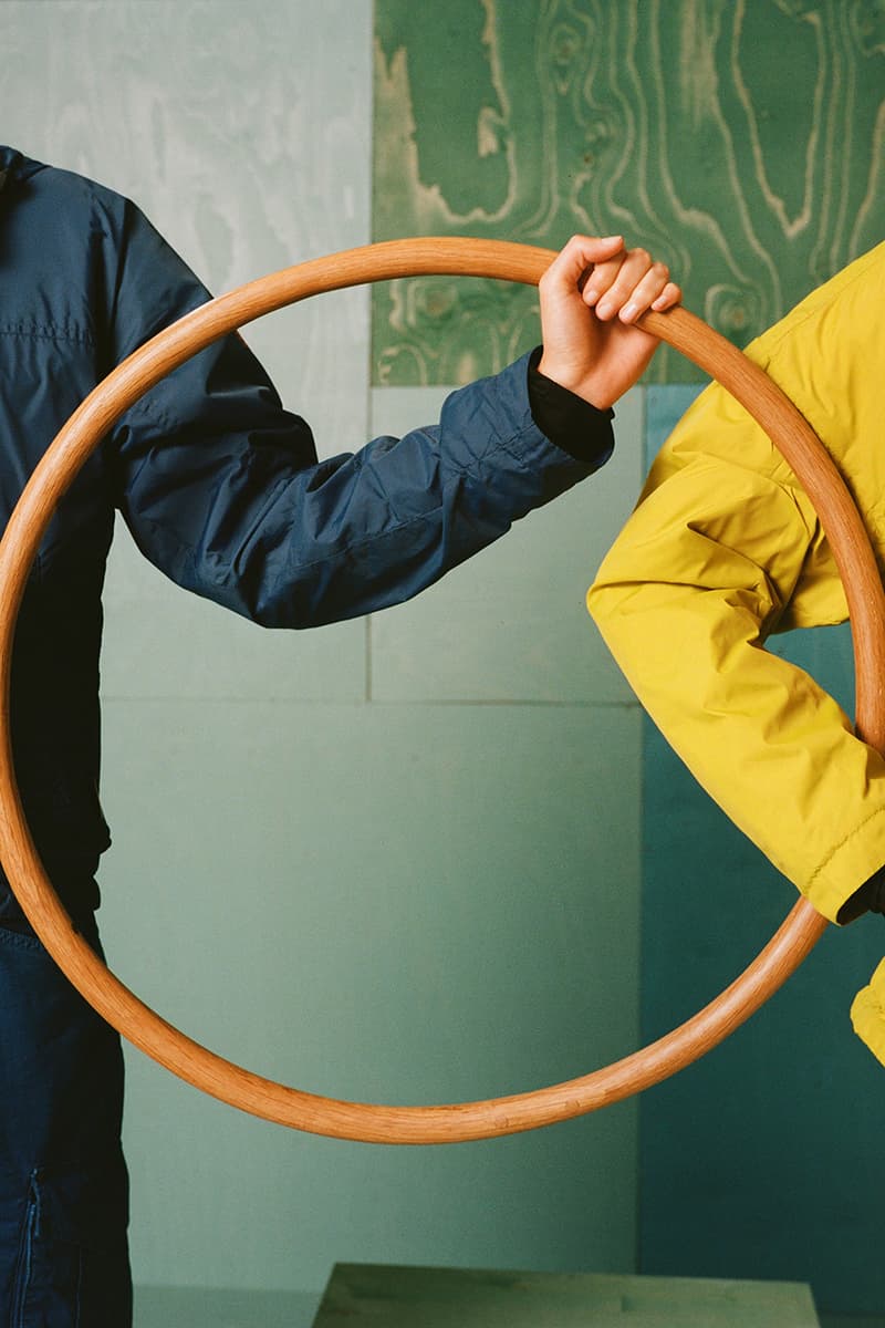 napapijri circular series windbreaker rainforest jacket spring summer 2021 details sustainable econyl regenerated nylon recyclable cradle to cradle certified gold