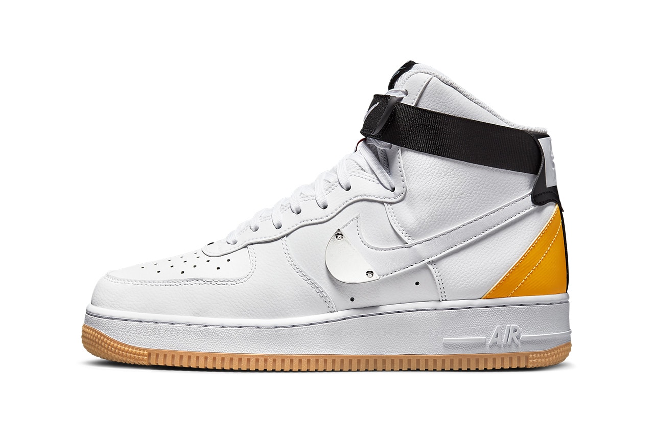 nba nike air force 1 high white university gold wolf grey white CT2306 101 release date info store list buying guide photos price  