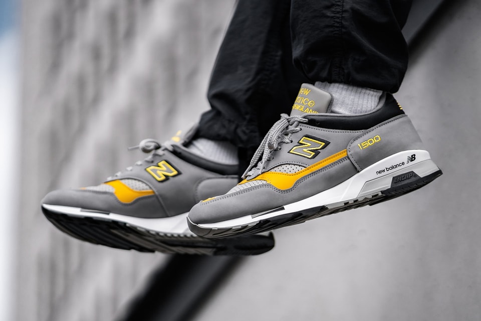 Grey yellow new balance Clearance