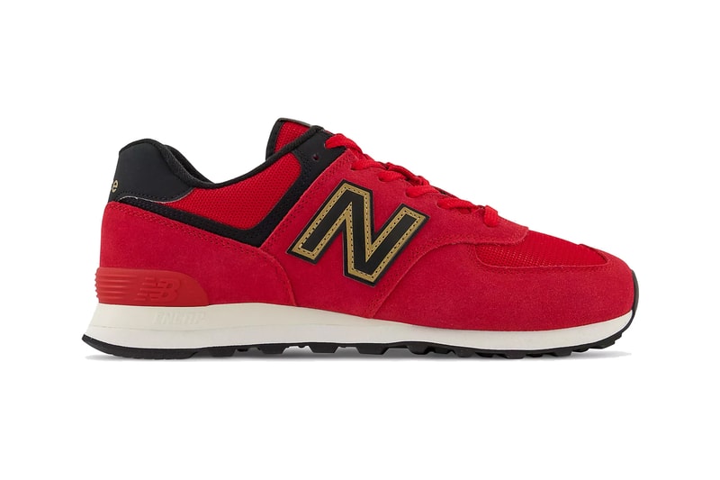 new balance 574 chinese new year cny black team red gold white ML574V2 37015 official release date info photos price store list buying guide
