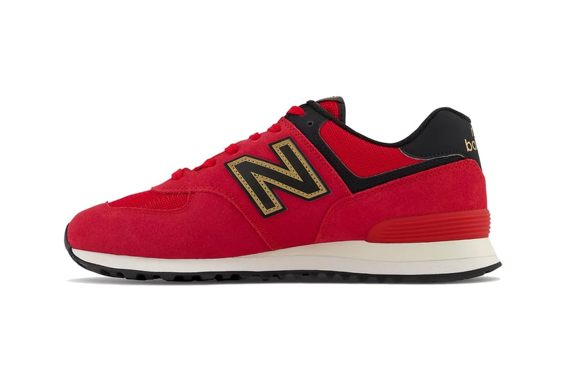 new balance 574 chinese new year cny black team red gold white ML574V2 37015 official release date info photos price store list buying guide