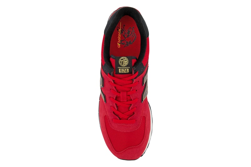 new balance 574 chinese new year cny black team red gold white ML574V2 37015 official release date info photos price store list buying guide