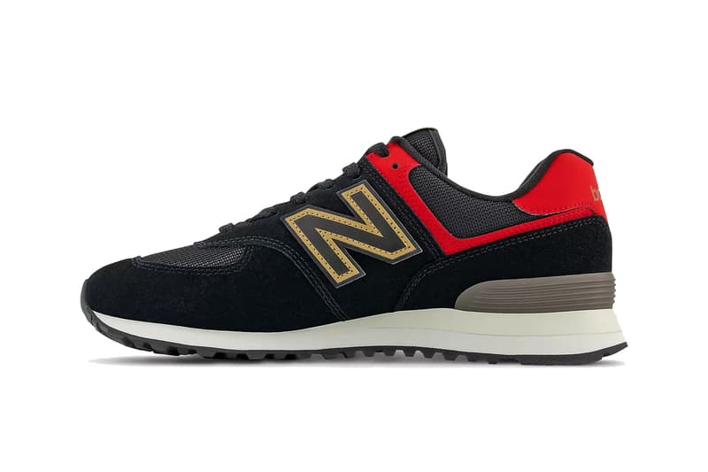 new balance 574 chinese new year cny black team red gold white ML574V2 37015 official release date info photos price store list buying guide