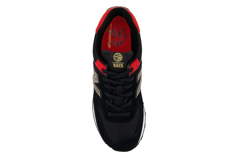 new balance 574 chinese new year cny black team red gold white ML574V2 37015 official release date info photos price store list buying guide