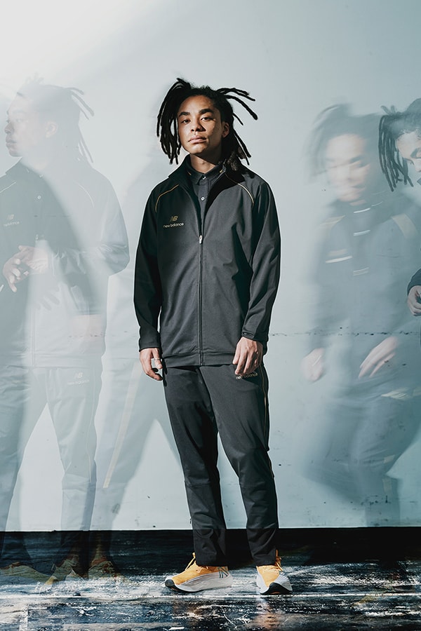 New Balance Japan Waist To Toe MET24 Collection lookbook suit jacket blazer pants menswear womenswear tyvek sweatpants track cropped on feet release date info buy