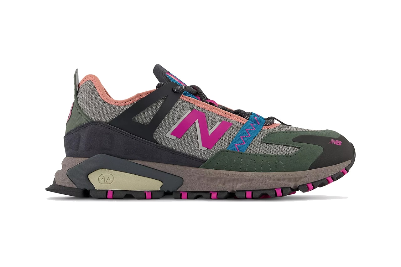 new balance x racer sneaker marblehead exuberant pink blue olive brown orange official release date info photos price store list buying guide