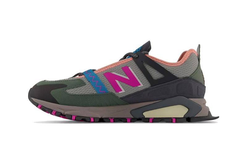new balance x racer sneaker marblehead exuberant pink blue olive brown orange official release date info photos price store list buying guide