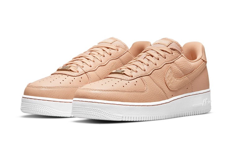 Nike Air Force 1 Craft Appears With "Bucket Tan" Uppers and Crocodile Swooshes