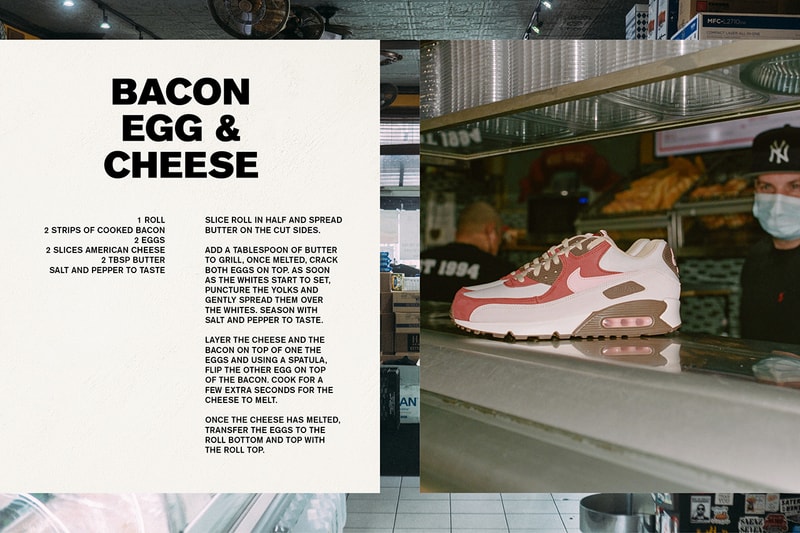 Nike Air Max 90 "Bacon" 2021 Dave Ortiz AM90 Sevenstore Editorial Closer Look Release Date Re-Release Footwear Sneaker OG Drop Date Information Raffles Where to Buy