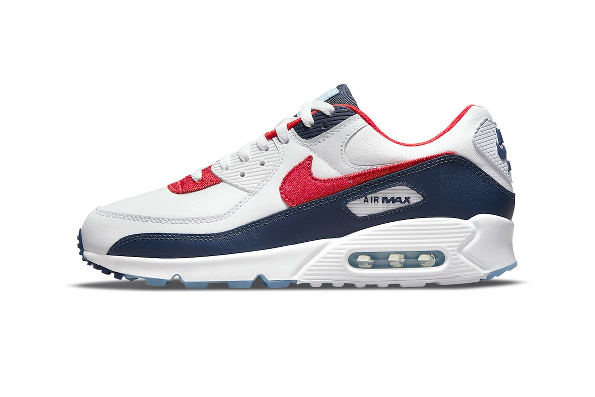 Nike Air Max 90  USA Denim dj5170-100 Release sneakers independence day kicks shoes trainers air max air swoosh 