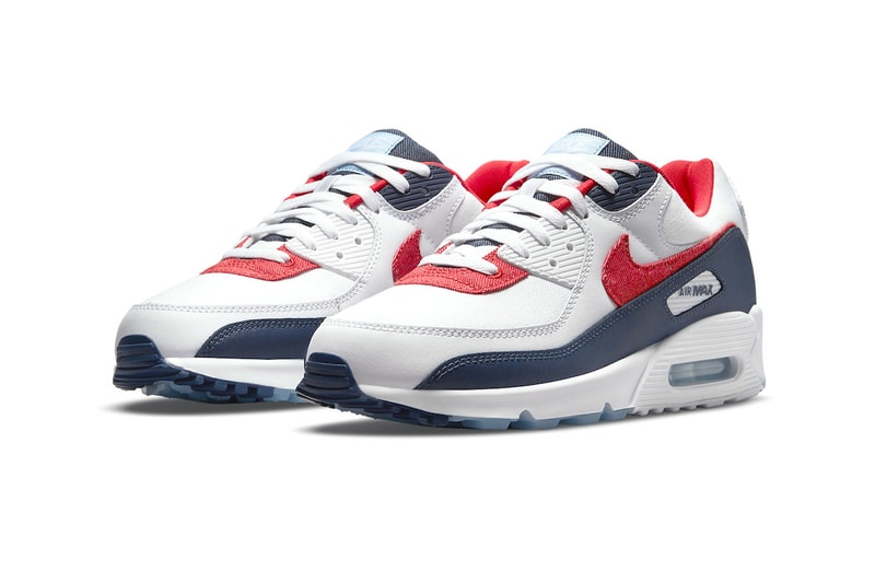 Nike Air Max 90  USA Denim dj5170-100 Release sneakers independence day kicks shoes trainers air max air swoosh 