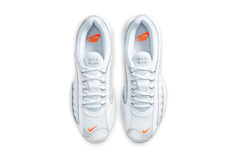 nike sportswear air max tailwind iv 4 platinum tint white ice total orange 3m reflective CT1614 100 official release date info photos price store list buying guide
