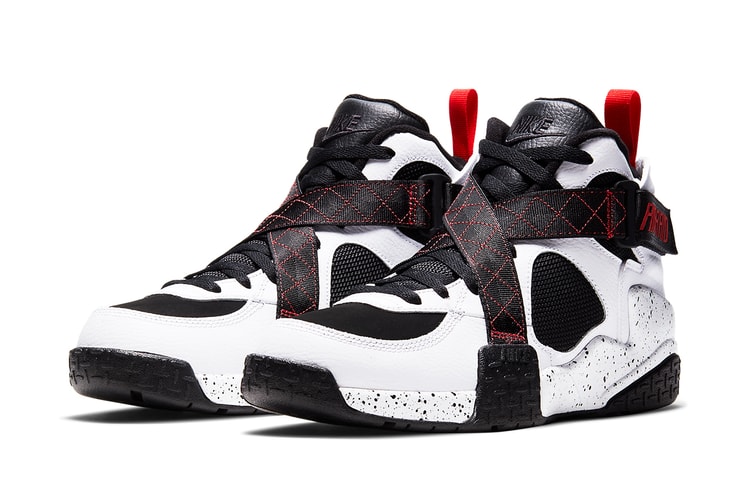 The Nike Air Raid "White/Black/University Red" is Making a Resurgence