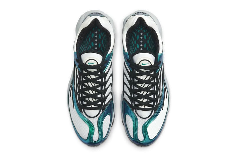 Nike Air Tuned Max "Aquamarine" Release Info retro sneaker footwear kicks retro blue green black dh8623-100