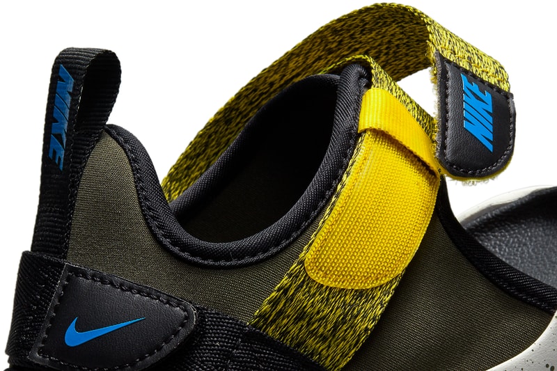 nike acg canyon sandal cargo khaki bright citron black signal blue CW9704 301 official release date info photos price store list buying guide