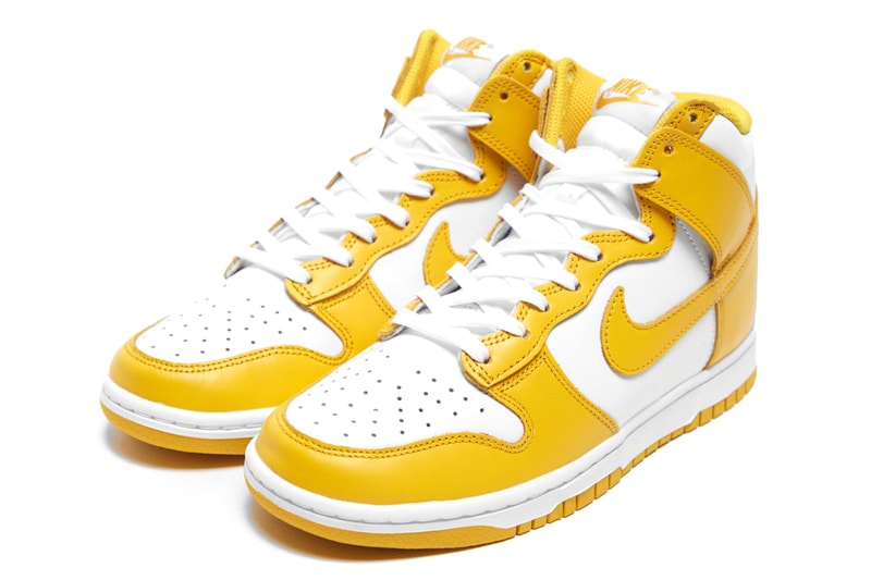nike sportswear dunk high dark sulfur white yellow DD1869 106 official release date info photos price store list buying guide