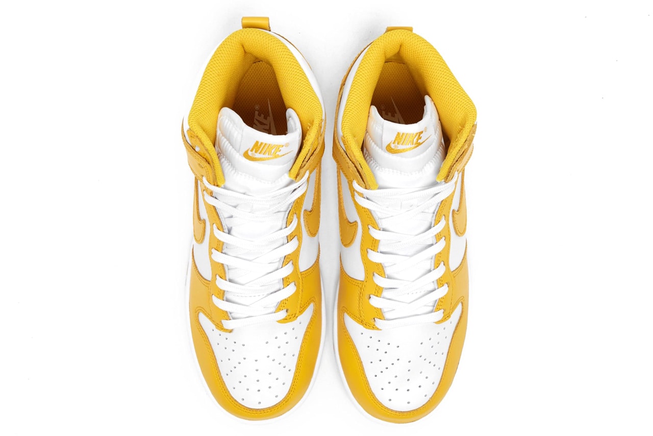 nike sportswear dunk high dark sulfur white yellow DD1869 106 official release date info photos price store list buying guide