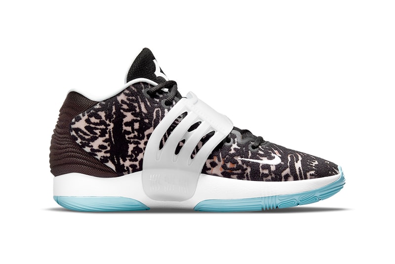 nike kd 14 black red white blue yellow CW3935 001 release info store list buying guide photos price kevin durant brooklyn nets signature shoe 