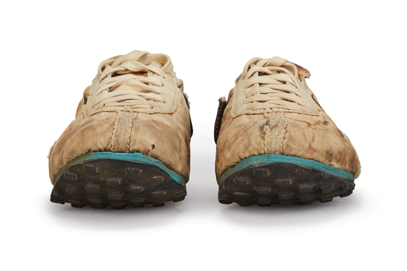 Nike "Moon Shoe" University of Oregon Track Coach Bill Bowerman Sotheby's Auction Rare Running Shoes Innovative Waffle Outsole Geoff Hollister Tom McChesney 